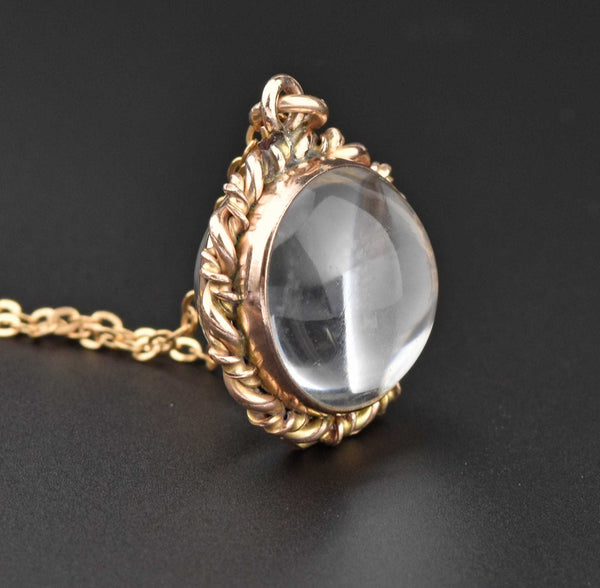 Art Deco Crystal Filigree Necklace